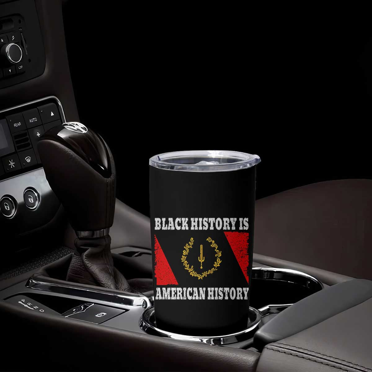 Black History Is American History Tumbler Cup Afro African Black American Heritage Flag TS10 Print Your Wear