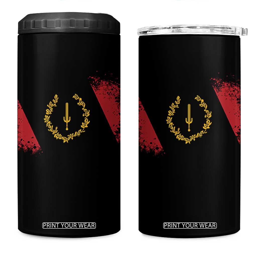 Black American Heritage Flag 4 in 1 Can Cooler Tumbler Vintage Watercolor Afro African Black History Month TS10 One Size: 16 oz Black Print Your Wear