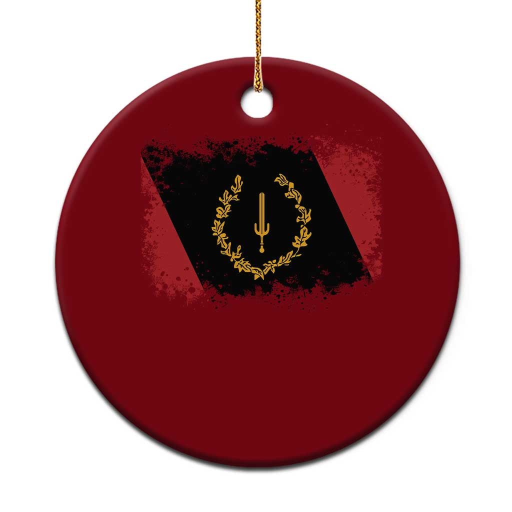 Black American Heritage Flag Ceramic Ornament Vintage Watercolor Afro African Black History Month TS10 1pc Red Print Your Wear