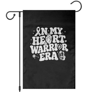 CHD Heart Disease Awareness Garden Flag In My Heart Warrior Era TS10 Black Print Your Wear