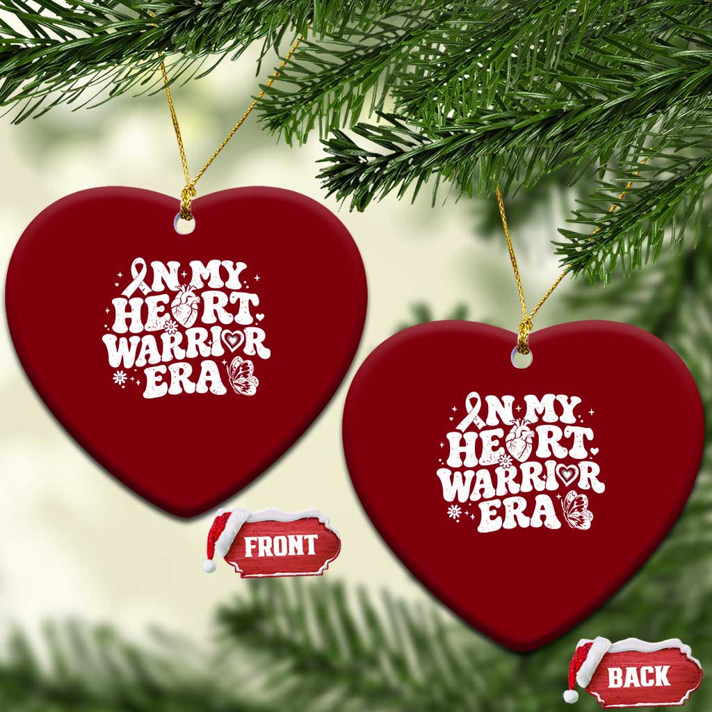 CHD Heart Disease Awareness Ceramic Ornament In My Heart Warrior Era TS10 Print Your Wear