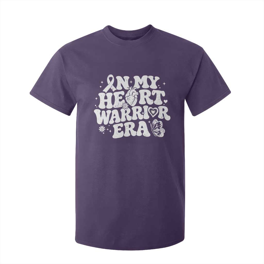 CHD Heart Disease Awareness T Shirt For Kid In My Heart Warrior Era TS10 Purple Print Your Wear