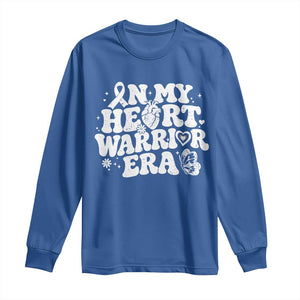CHD Heart Disease Awareness Long Sleeve Shirt In My Heart Warrior Era TS10 Royal Blue Print Your Wear