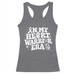 CHD Heart Disease Awareness Racerback Tank Top In My Heart Warrior Era TS10 Charcoal Print Your Wear