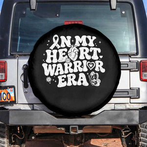 CHD Heart Disease Awareness Spare Tire Cover In My Heart Warrior Era TS10 No hole Black Print Your Wear