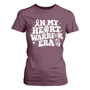CHD Heart Disease Awareness T Shirt For Women In My Heart Warrior Era TS10 Maroon Print Your Wear