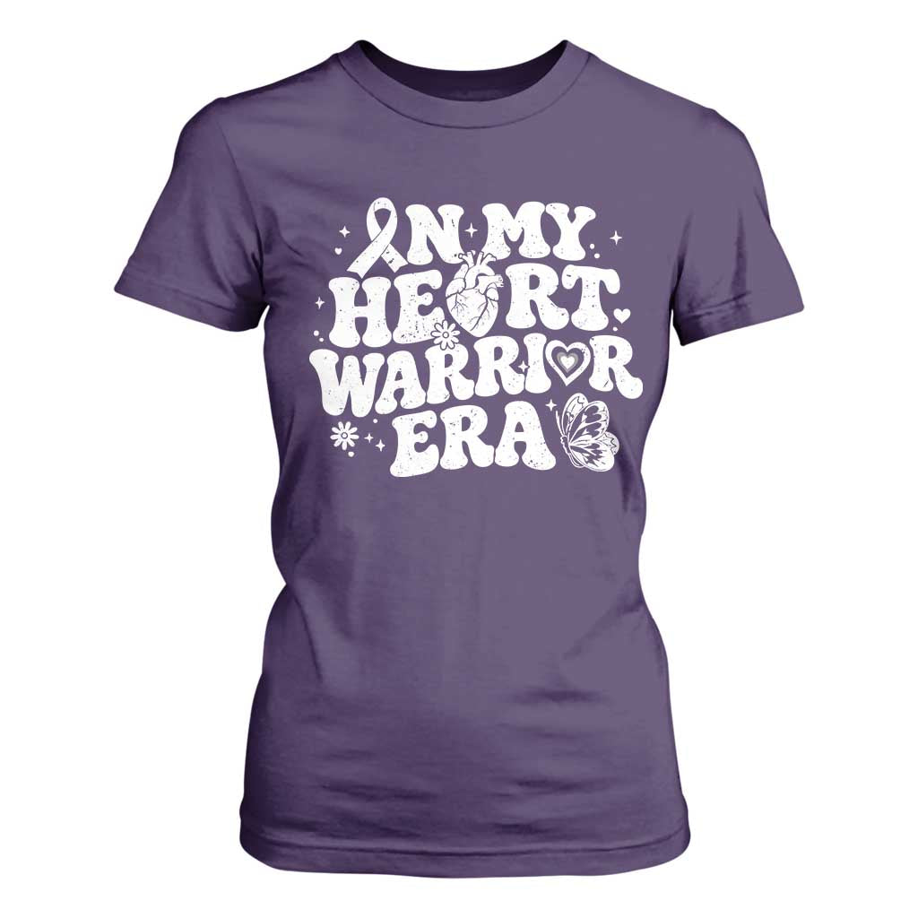 CHD Heart Disease Awareness T Shirt For Women In My Heart Warrior Era TS10 Purple Print Your Wear