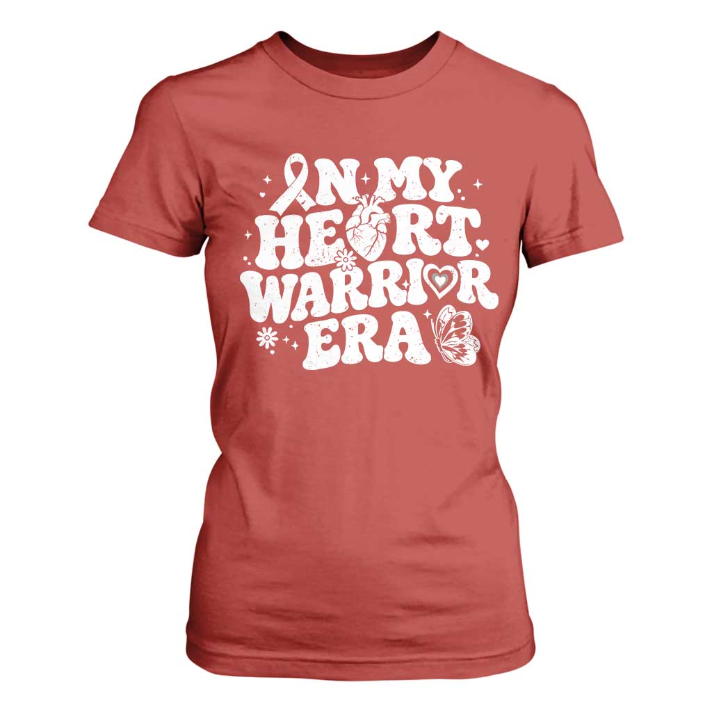 CHD Heart Disease Awareness T Shirt For Women In My Heart Warrior Era TS10 Red Print Your Wear