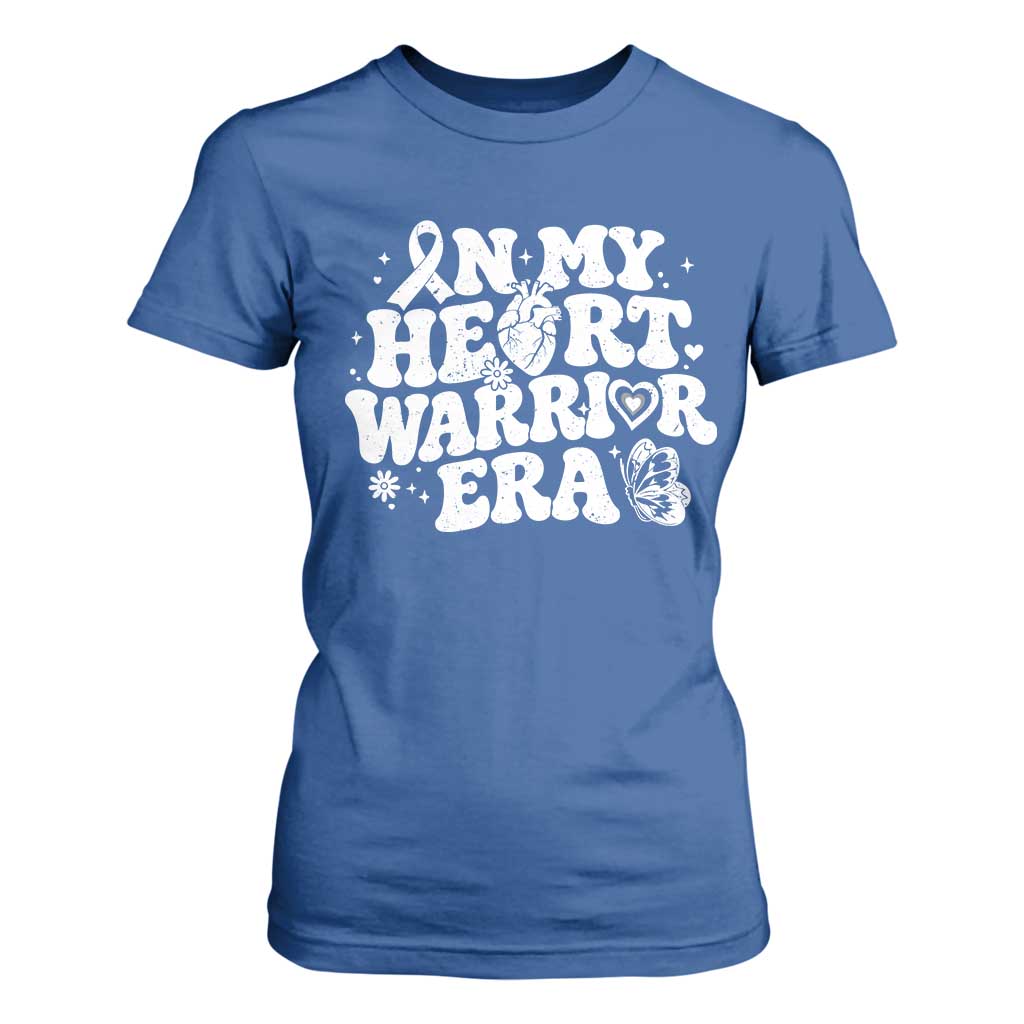 CHD Heart Disease Awareness T Shirt For Women In My Heart Warrior Era TS10 Royal Blue Print Your Wear