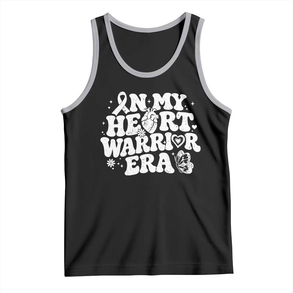 CHD Heart Disease Awareness Tank Top In My Heart Warrior Era TS10 Black Athletic Heather Print Your Wear