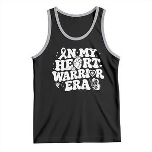 CHD Heart Disease Awareness Tank Top In My Heart Warrior Era TS10 Black Athletic Heather Print Your Wear