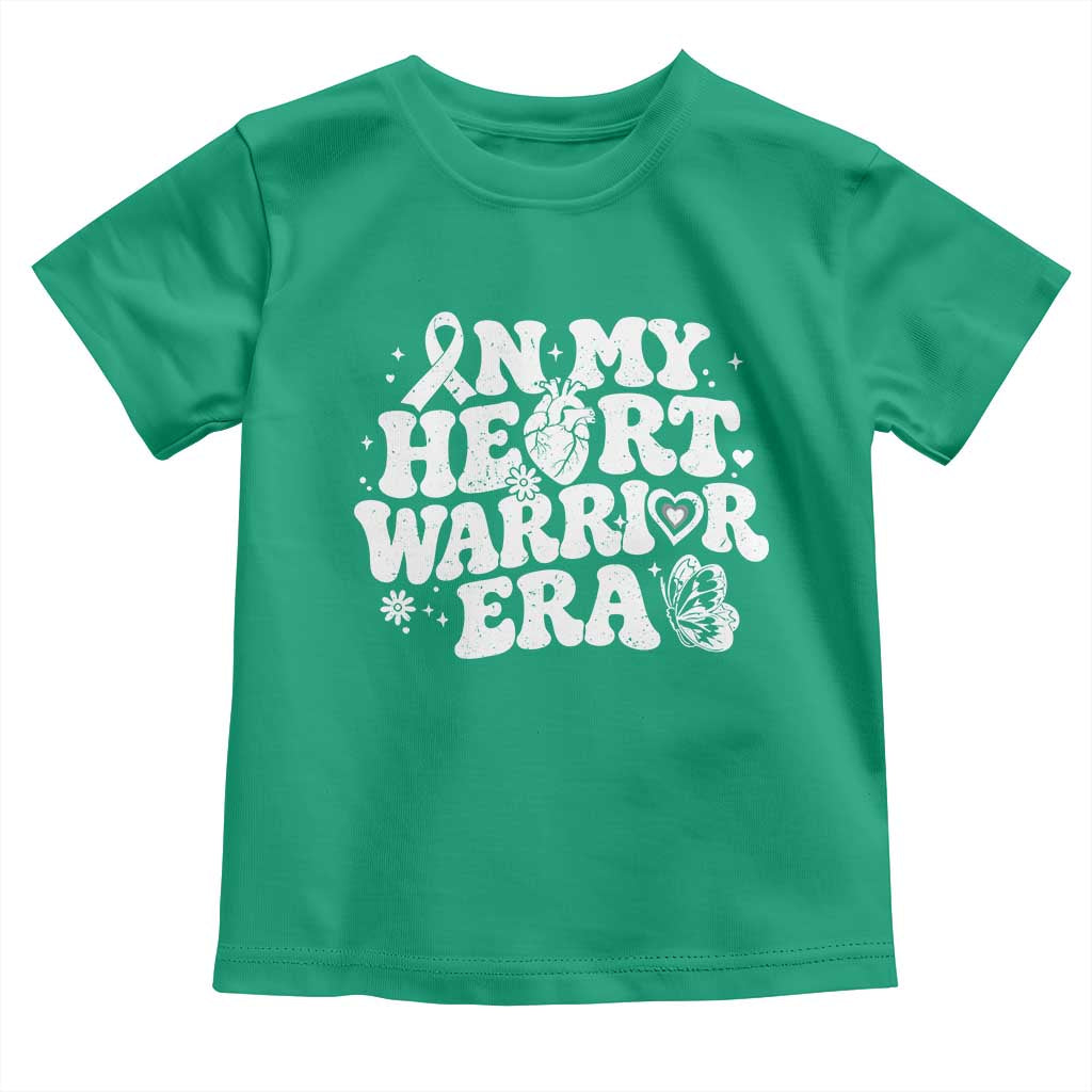 CHD Heart Disease Awareness Toddler T Shirt In My Heart Warrior Era TS10 Irish Green Print Your Wear