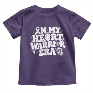CHD Heart Disease Awareness Toddler T Shirt In My Heart Warrior Era TS10 Purple Print Your Wear