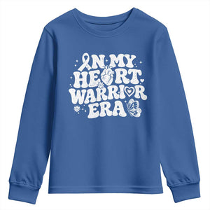 CHD Heart Disease Awareness Youth Sweatshirt In My Heart Warrior Era TS10 Royal Blue Print Your Wear