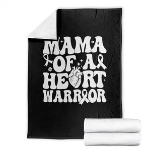 CHD Heart Disease Awareness Throw Blanket Heart Warrior Mama TS10 Black Print Your Wear
