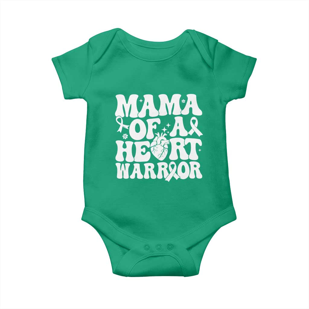 CHD Heart Disease Awareness Baby Onesie Heart Warrior Mama TS10 Irish Green Print Your Wear