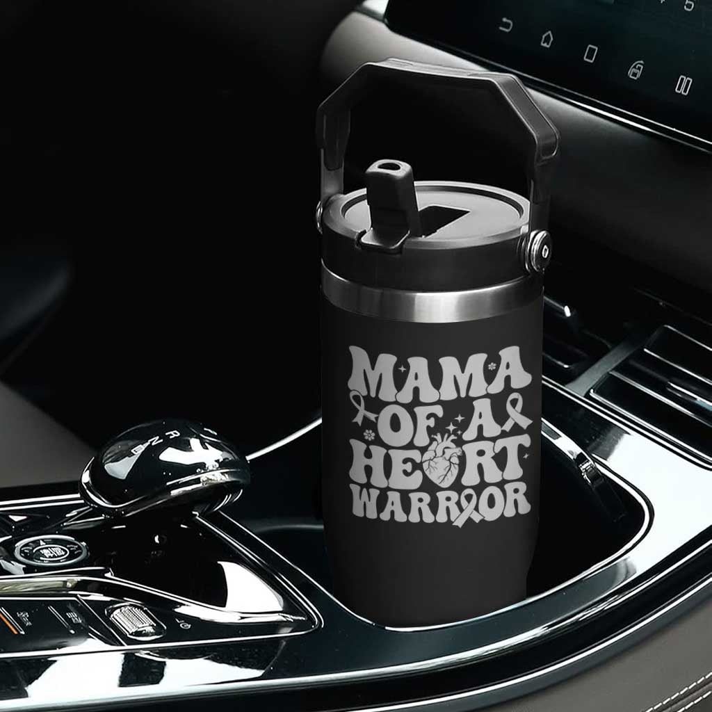 CHD Heart Disease Awareness Flip Straw Tumbler Heart Warrior Mama TS10 Print Your Wear