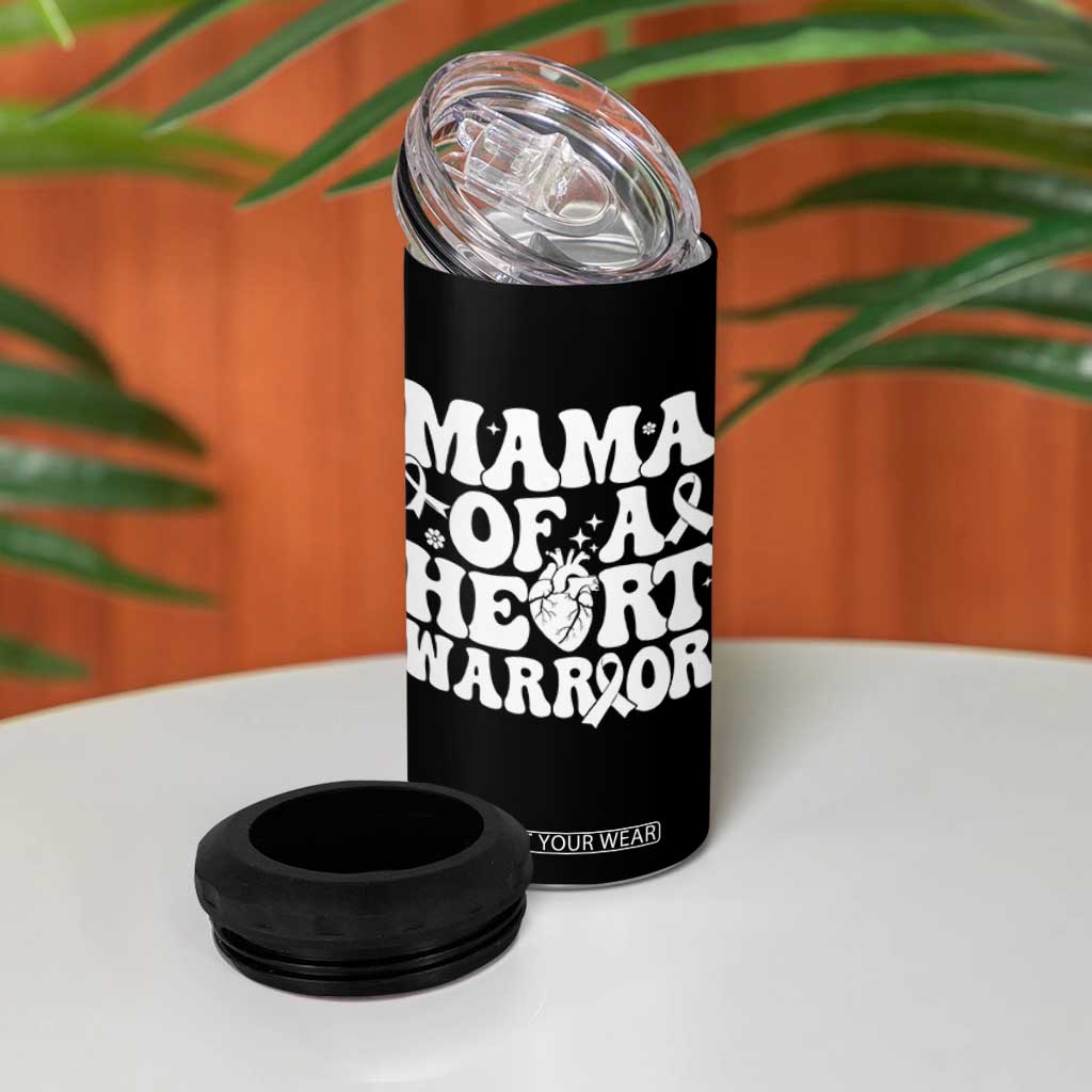 CHD Heart Disease Awareness 4 in 1 Can Cooler Tumbler Heart Warrior Mama TS10 Print Your Wear