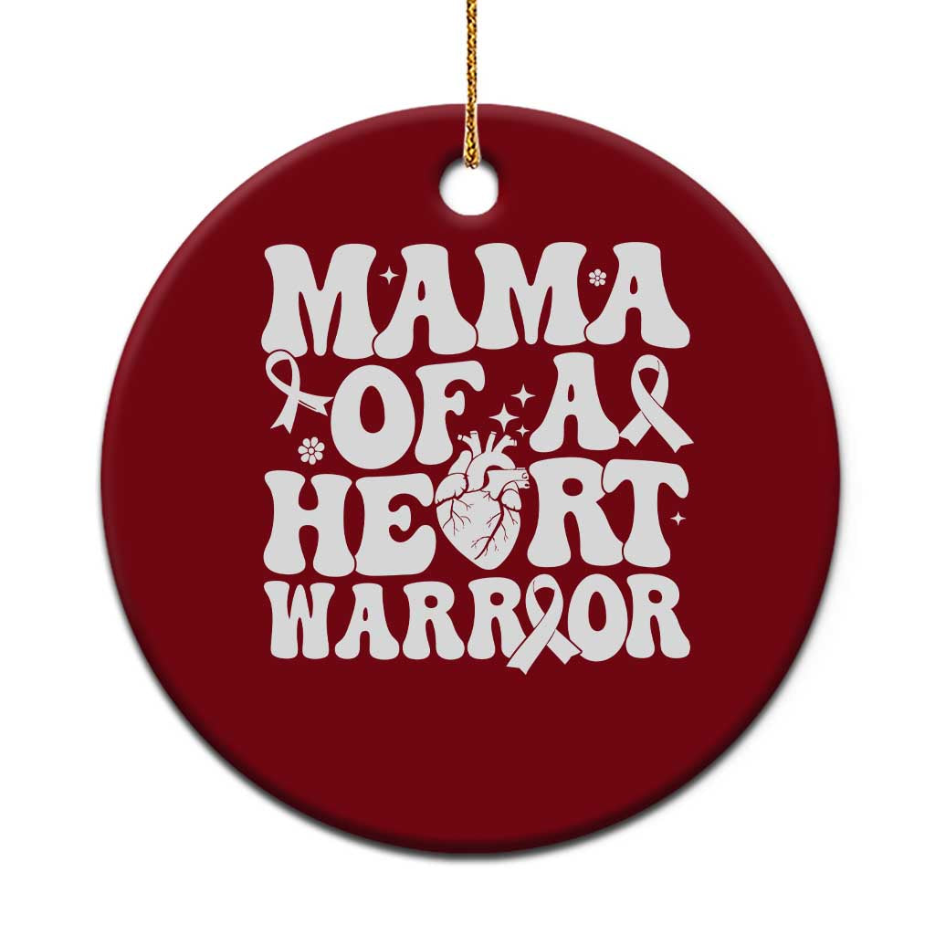 CHD Heart Disease Awareness Ceramic Ornament Heart Warrior Mama TS10 1pc Red Print Your Wear