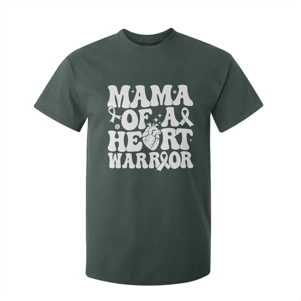 CHD Heart Disease Awareness T Shirt For Kid Heart Warrior Mama TS10 Dark Forest Green Print Your Wear