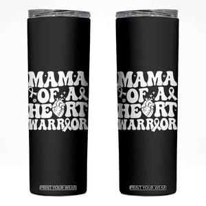 CHD Heart Disease Awareness Skinny Tumbler Heart Warrior Mama TS10 Black Print Your Wear