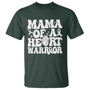 CHD Heart Disease Awareness T Shirt Heart Warrior Mama TS10 Dark Forest Green Print Your Wear