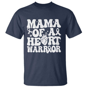 CHD Heart Disease Awareness T Shirt Heart Warrior Mama TS10 Navy Print Your Wear