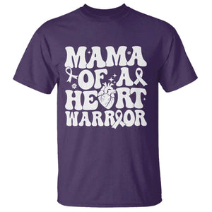 CHD Heart Disease Awareness T Shirt Heart Warrior Mama TS10 Purple Print Your Wear