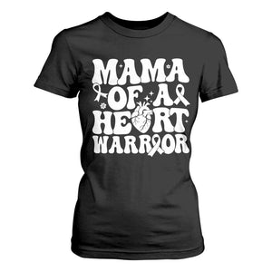 CHD Heart Disease Awareness T Shirt For Women Heart Warrior Mama TS10 Black Print Your Wear
