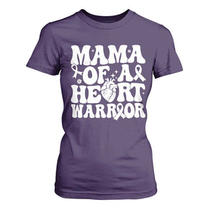 CHD Heart Disease Awareness T Shirt For Women Heart Warrior Mama TS10 Purple Print Your Wear