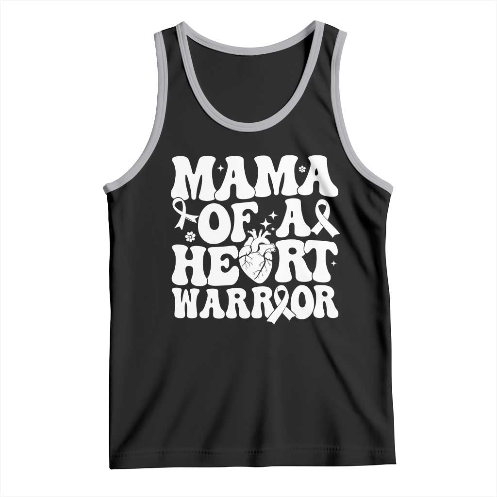 CHD Heart Disease Awareness Tank Top Heart Warrior Mama TS10 Black Athletic Heather Print Your Wear