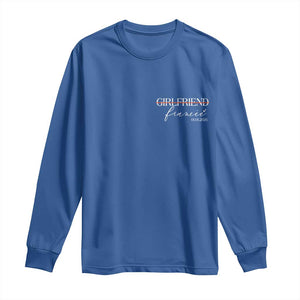 Personalized Fiancee Long Sleeve Shirt Custom Date Girlfriend Engagement Gifts Future Mr and Mrs TS10 Royal Blue Print Your Wear