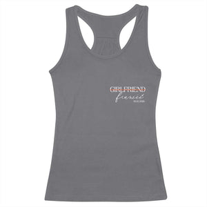 Personalized Fiancee Racerback Tank Top Custom Date Girlfriend Engagement Gifts Future Mr and Mrs TS10 Charcoal Print Your Wear