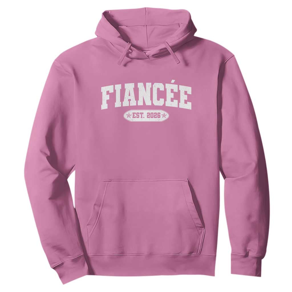 Fiancee Est 2026 Hoodie Future Mrs. and Mr. Bridal Shower Engagement Gift TS10 Azalea Print Your Wear
