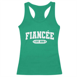 Fiancee Est 2026 Racerback Tank Top Future Mrs. and Mr. Bridal Shower Engagement Gift TS10 Irish Green Print Your Wear