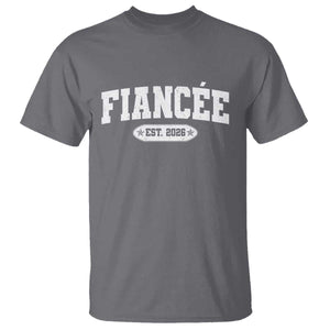 Fiancee Est 2026 T Shirt Future Mrs. and Mr. Bridal Shower Engagement Gift TS10 Charcoal Print Your Wear