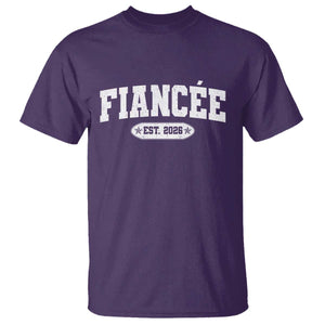 Fiancee Est 2026 T Shirt Future Mrs. and Mr. Bridal Shower Engagement Gift TS10 Purple Print Your Wear