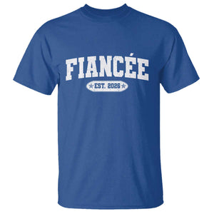 Fiancee Est 2026 T Shirt Future Mrs. and Mr. Bridal Shower Engagement Gift TS10 Royal Blue Print Your Wear