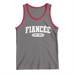 Fiancee Est 2026 Tank Top Future Mrs. and Mr. Bridal Shower Engagement Gift TS10 Deep Heather Red Print Your Wear