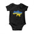 Slava Ukraini Baby Onesie Ukrainian Ukraine Flag Pride TS10 Black Print Your Wear
