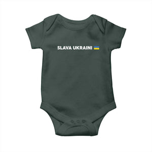 Slava Ukraini Ukraine Flag Baby Onesie Ukrainian Pride TS10 Print Your Wear