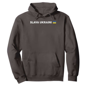 Slava Ukraini Ukraine Flag Hoodie Ukrainian Pride TS10 Dark Chocolate Print Your Wear