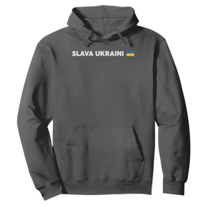 Slava Ukraini Ukraine Flag Hoodie Ukrainian Pride TS10 Dark Heather Print Your Wear