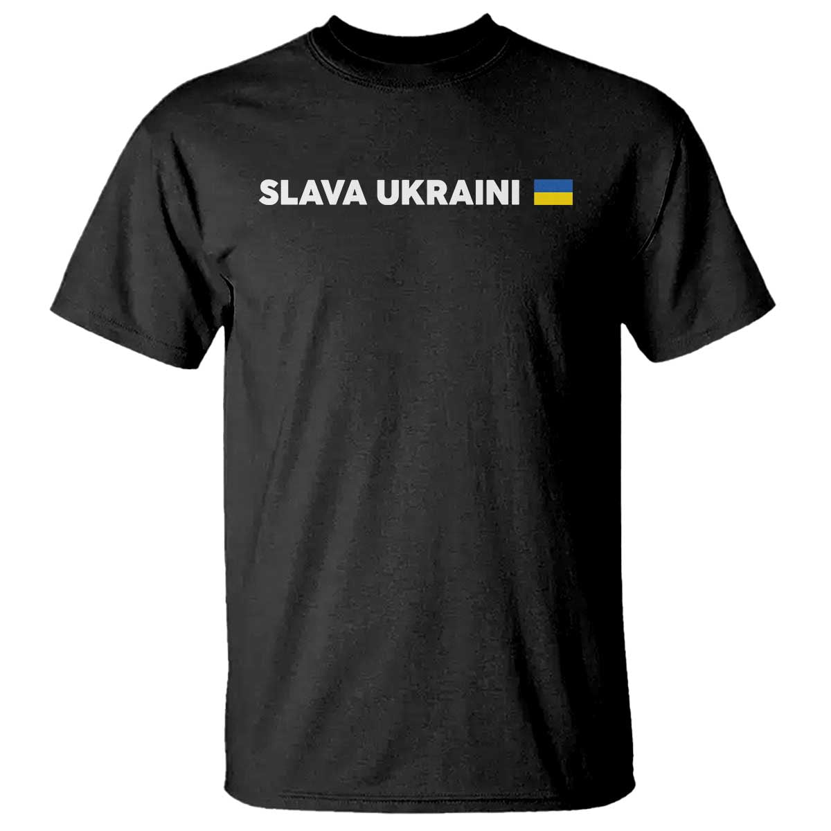 Slava Ukraini Ukraine Flag T Shirt Ukrainian Pride TS10 Black Print Your Wear