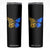 Sunflower Butterfly Ukraine Flag Skinny Tumbler TS10 Black Print Your Wear