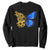 Sunflower Butterfly Ukraine Flag Sweatshirt TS10 Black Print Your Wear
