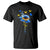 Sunflower Ukraine Flag T Shirt Ukrainian Butterflies Flowers TS10 Black Print Your Wear