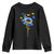 Sunflower Ukraine Flag Youth Sweatshirt Ukrainian Butterflies Flowers TS10 Black Print Your Wear