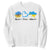 Peace Love Ukraine Sunflower Flag Sweatshirt TS10 White Print Your Wear