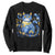 Ukraine Cat Floral Vintage Ukrainian Flag Sweatshirt TS10 Black Print Your Wear
